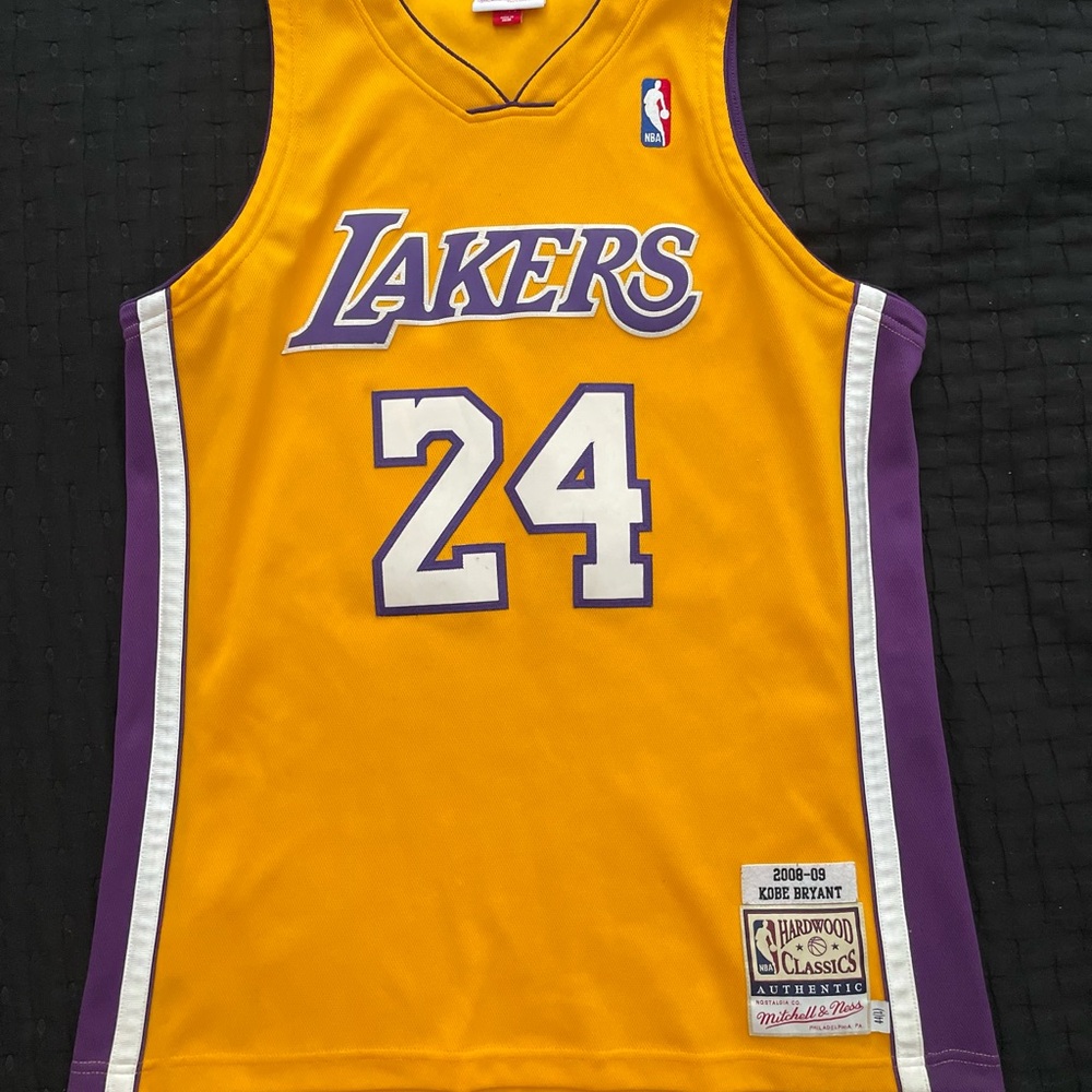 Mitchell & Ness Lakers Gold and Purple Jersey